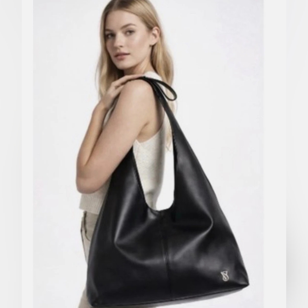 Victoria's Secret Black Bow Tote Bag